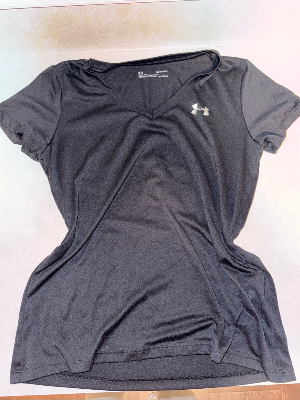Under Armour Black Women's V-Neck Athletic Tee
